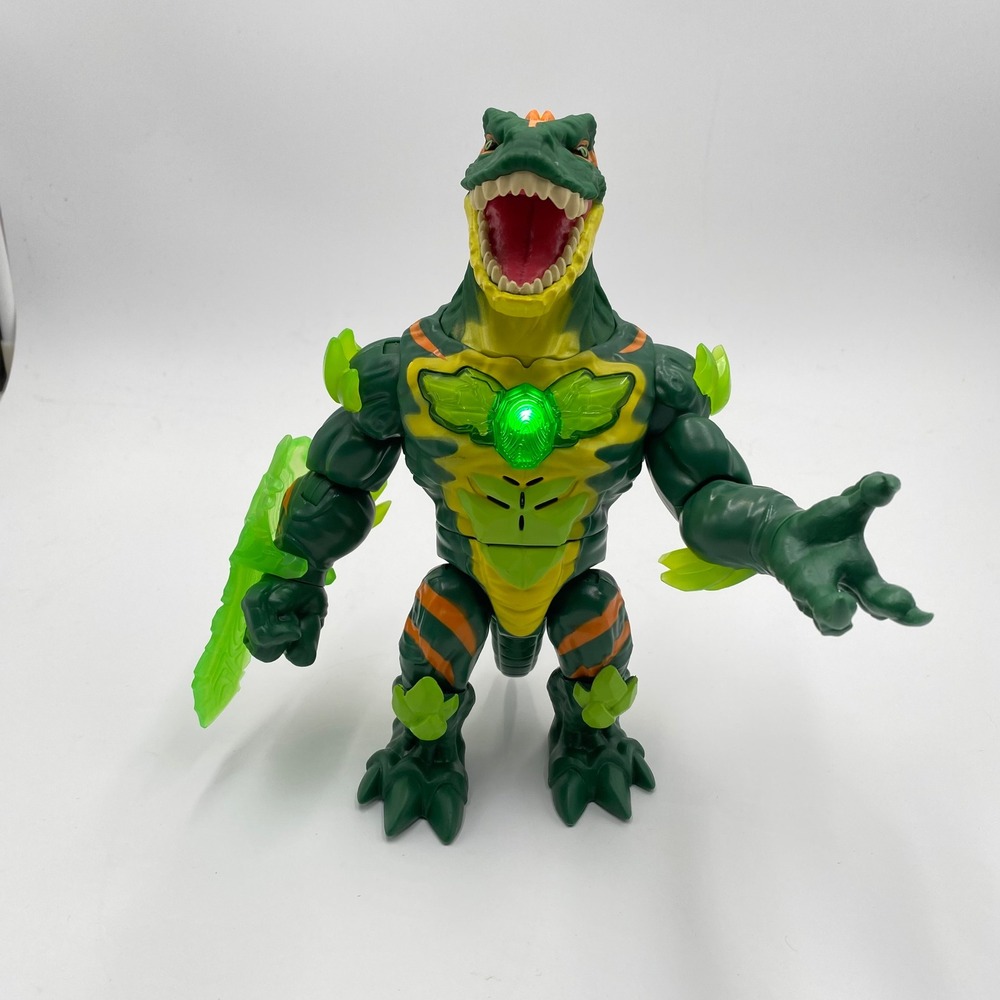 Beast Lab Dino Creator Raging Raptor Figure Lights‎ Sound Tested Works VIDEO